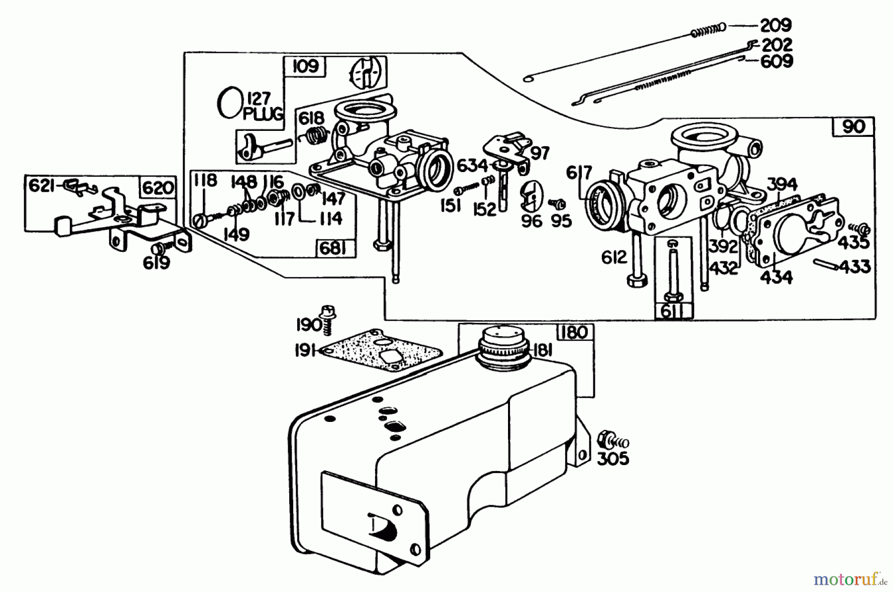 Toro Neu Mowers, Walk-Behind Seite 2 23022 - Toro Lawnmower, 1983 (3000001-3999999) ENGINE BRIGGS & STRATTON MODEL 130902-1162-01 #1