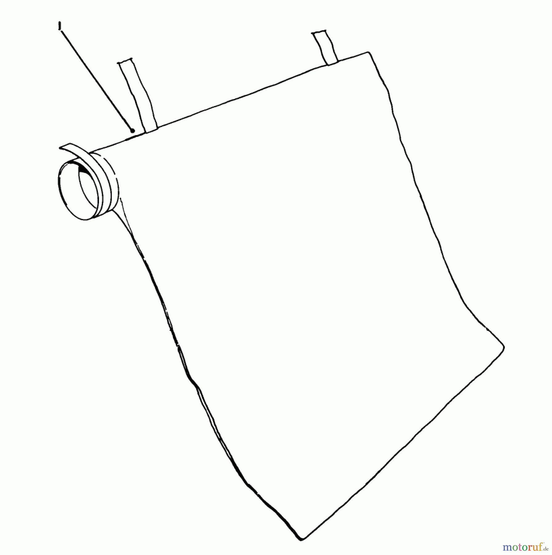  Toro Neu Blowers/Vacuums/Chippers/Shredders 51547 (700) - Toro 700 TBX Rake-O-Vac, 1991 (1000001-1999999) BAG ASSEMBLY