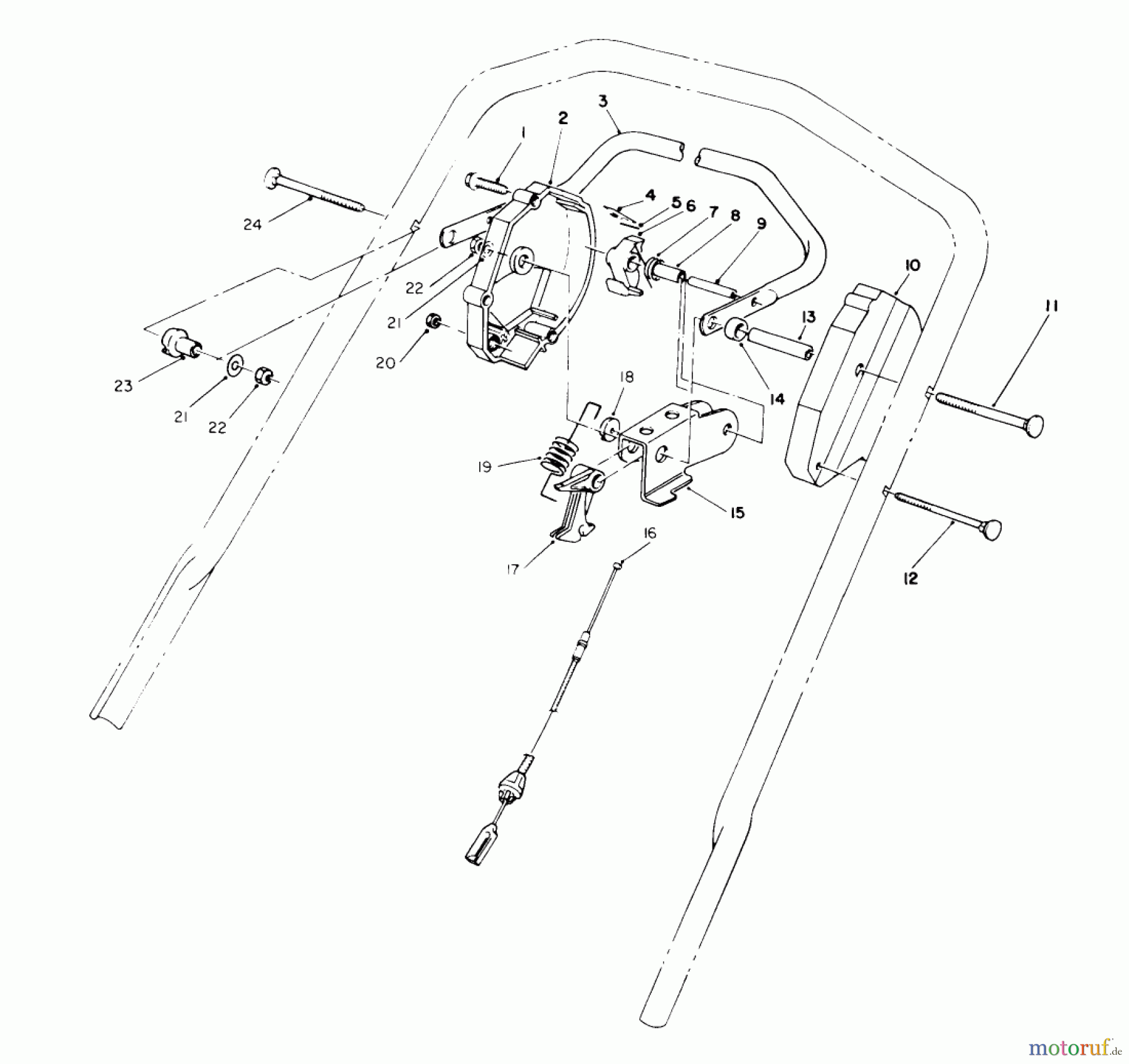  Toro Neu Mowers, Walk-Behind Seite 2 26562 - Toro Lawnmower, 1990 (0000001-0999999) CONTROL ASSEMBLY