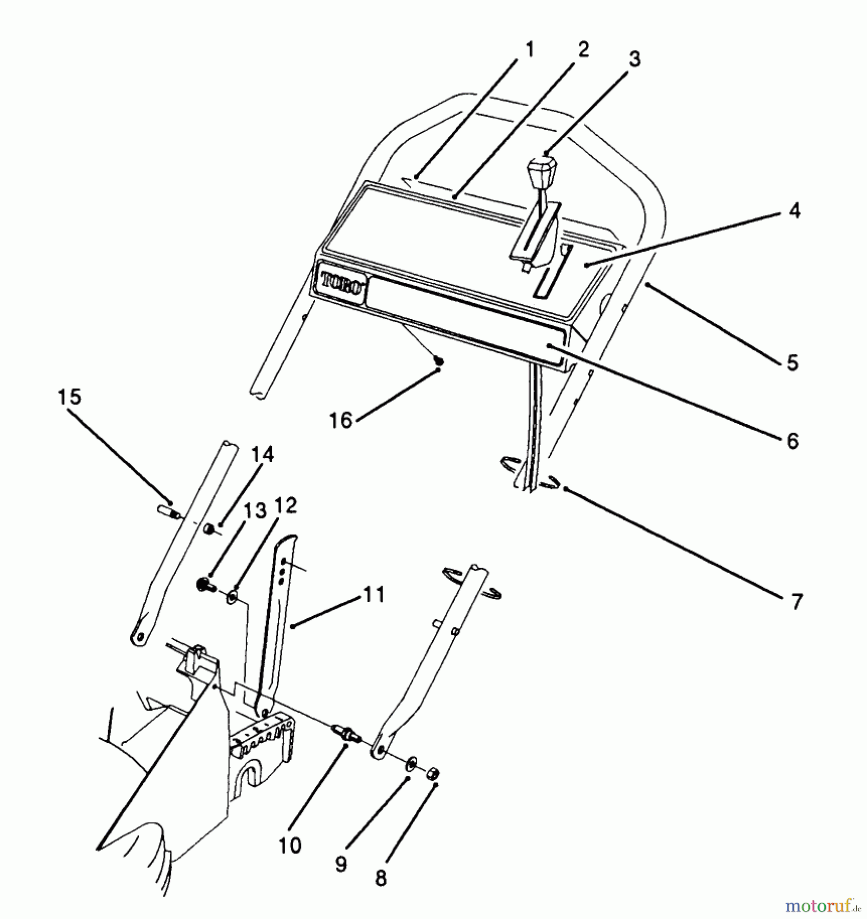  Toro Neu Mowers, Walk-Behind Seite 2 26562 - Toro Lawnmower, 1991 (1000001-1999999) HANDLE ASSEMBLY