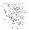 Toro 26624 - Lawnmower, 1990 (0001102-0999999) Ersatzteile HOUSING ASSEMBLY