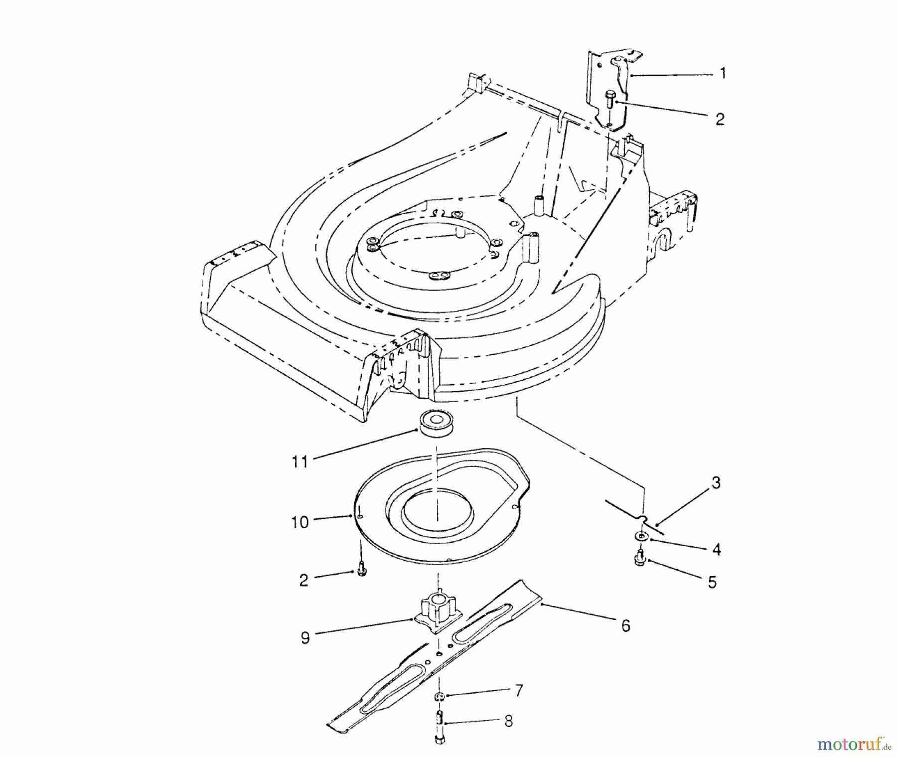  Toro Neu Mowers, Walk-Behind Seite 2 26625BG - Toro Lawnmower, 1990 (0000001-0999999) BLADE ASSEMBLY