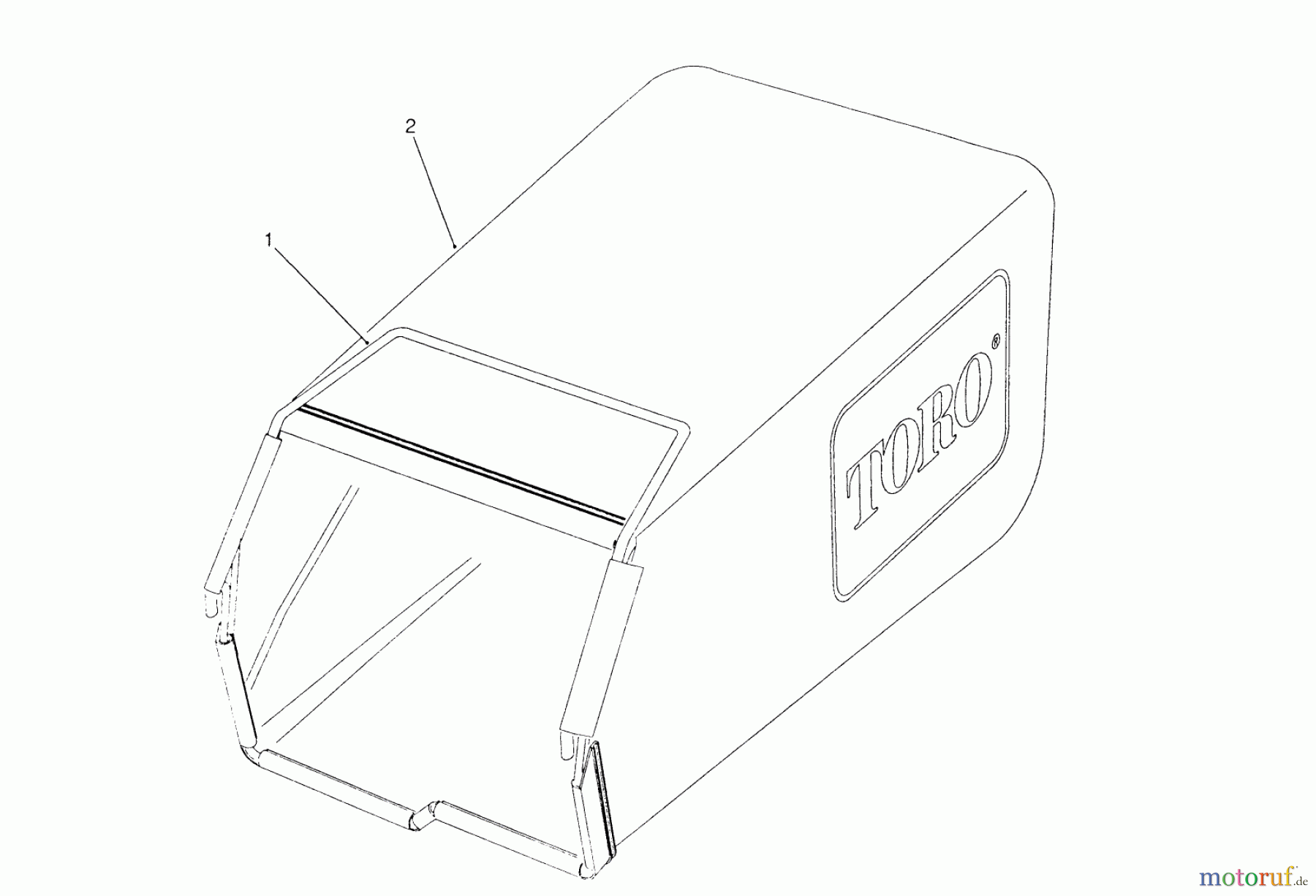  Toro Neu Mowers, Walk-Behind Seite 2 26625BG - Toro Lawnmower, 1990 (0000001-0999999) GRASS BAG ASSEMBLY
