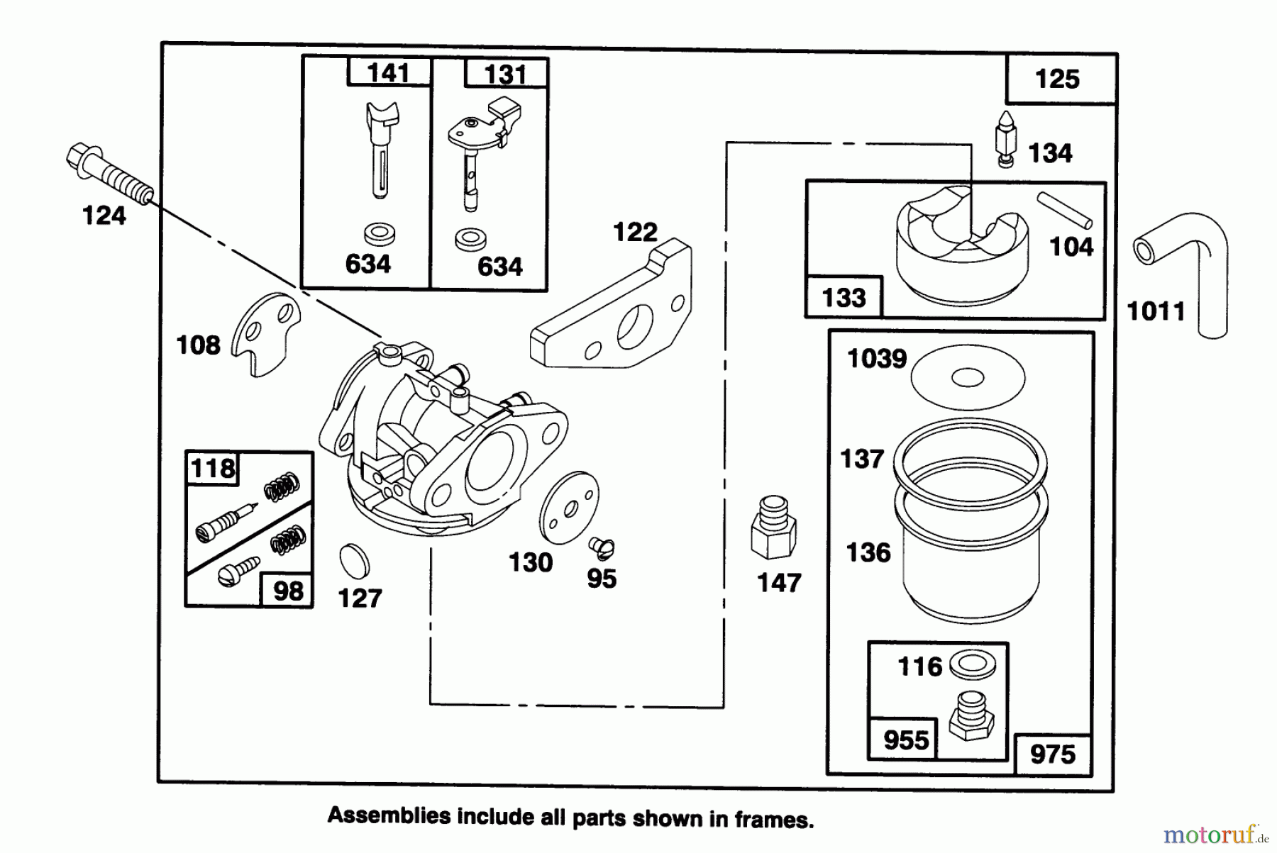 Toro Neu Mowers, Walk-Behind Seite 2 26630B - Toro Lawnmower, 1994 (4900001-4999999) ENGINE GTS 150 #3