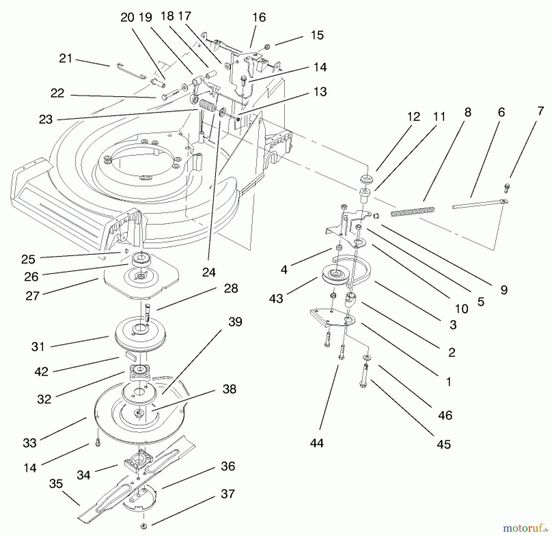 Toro Neu Mowers, Walk-Behind Seite 2 26638 - Toro Lawnmower, 2001 (210000001-210999999) BBC ASSEMBLY