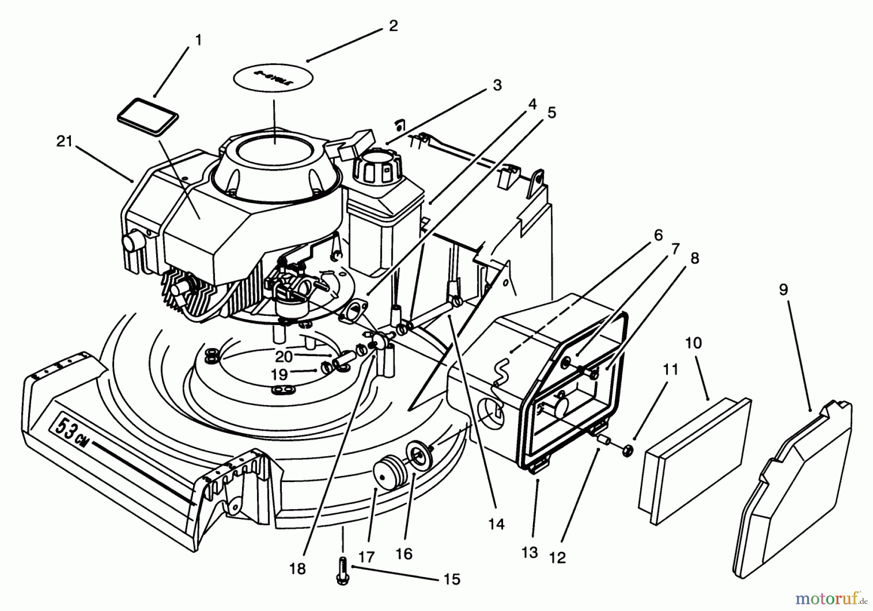  Toro Neu Mowers, Walk-Behind Seite 2 26640B - Toro Lawnmower, 1994 (4900001-4999999) ENGINE ASSEMBLY
