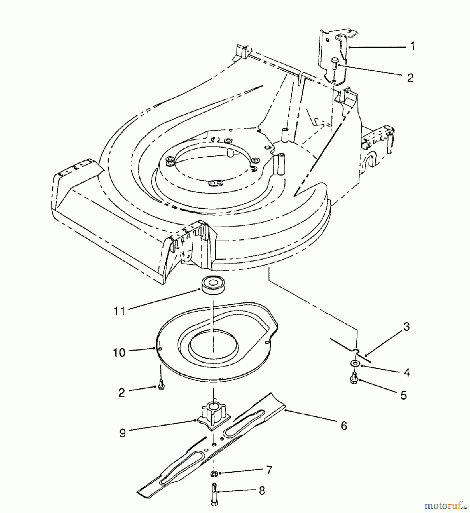  Toro Neu Mowers, Walk-Behind Seite 2 26680WG - Toro Lawnmower, 1990 (0000001-0999999) BLADE ASSEMBLY