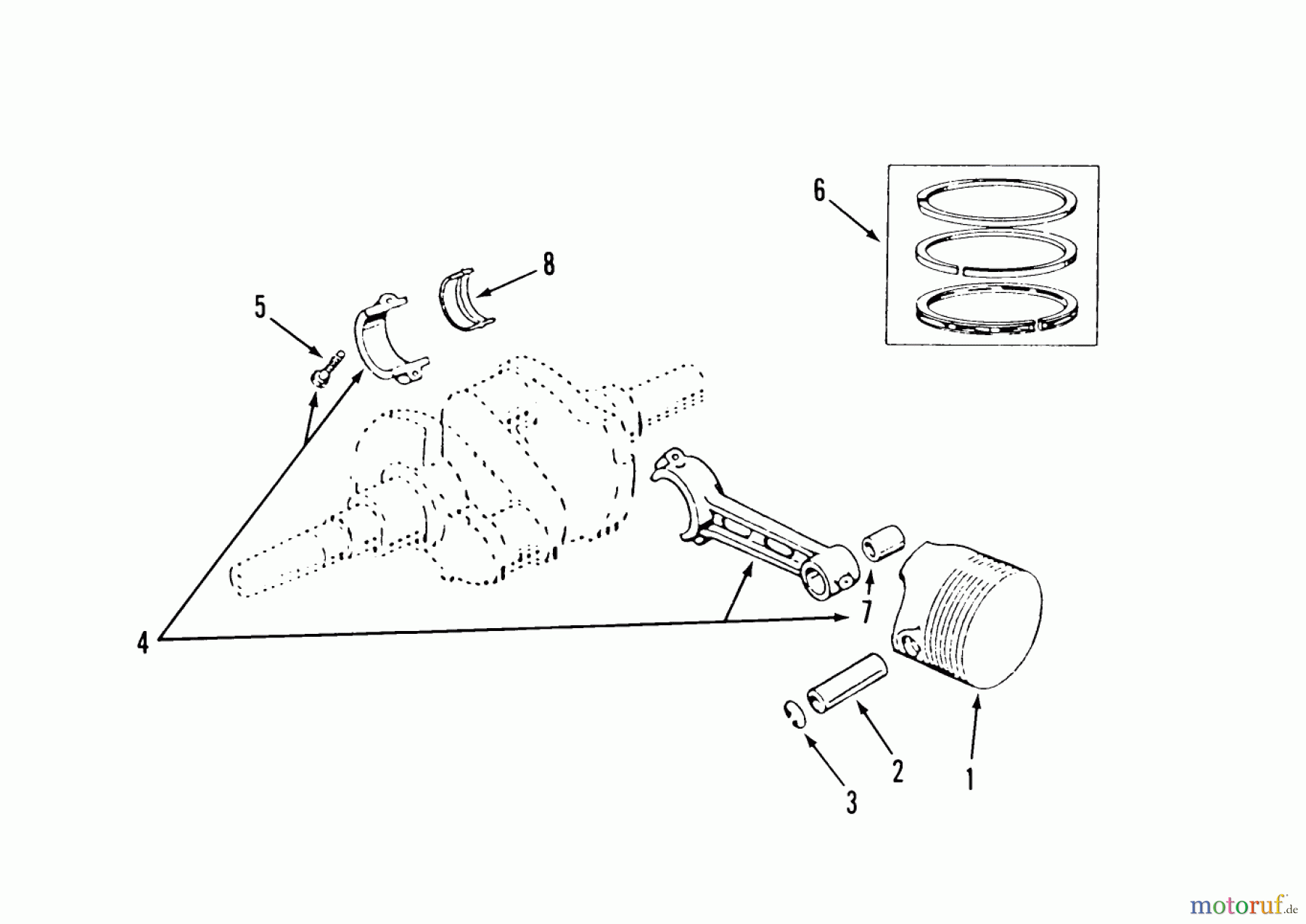  Toro Neu Mowers, Zero-Turn 74140 (724-Z) - Toro 724-Z Tractor, 1993 (39000001-39999999) PISTON AND ROD