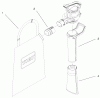 Toro 51582 - Super Blower Vac, 1995 (59000001-59999999) Listas de piezas de repuesto y dibujos VACUUM TUBE & BAG ASSEMBLY