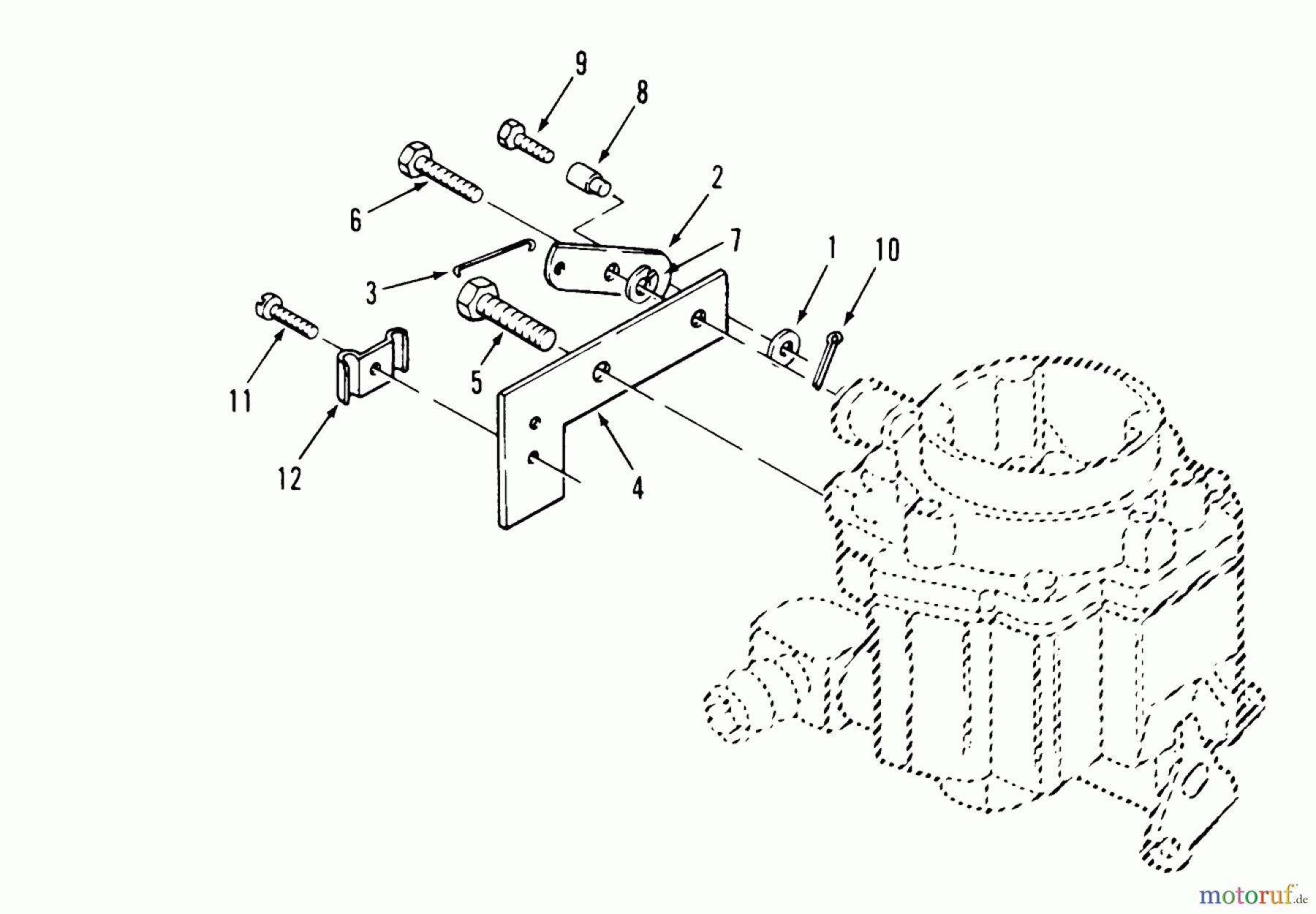 Toro Neu Mowers, Zero-Turn 74140 (724-Z) - Toro 724-Z Tractor, 1995 (590001-599999) CHOKE LINKAGE