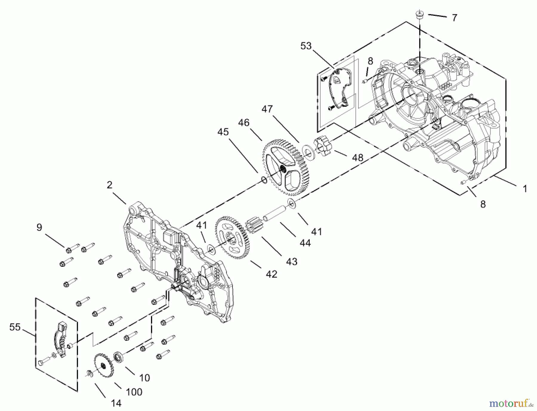  Toro Neu Mowers, Zero-Turn 74301 (14-38Z) - Toro 14-38Z TimeCutter Z Riding Mower, 2003 (230000001-230999999) HOUSING ASSEMBLY RH HYDROSTAT NO. 105-3491