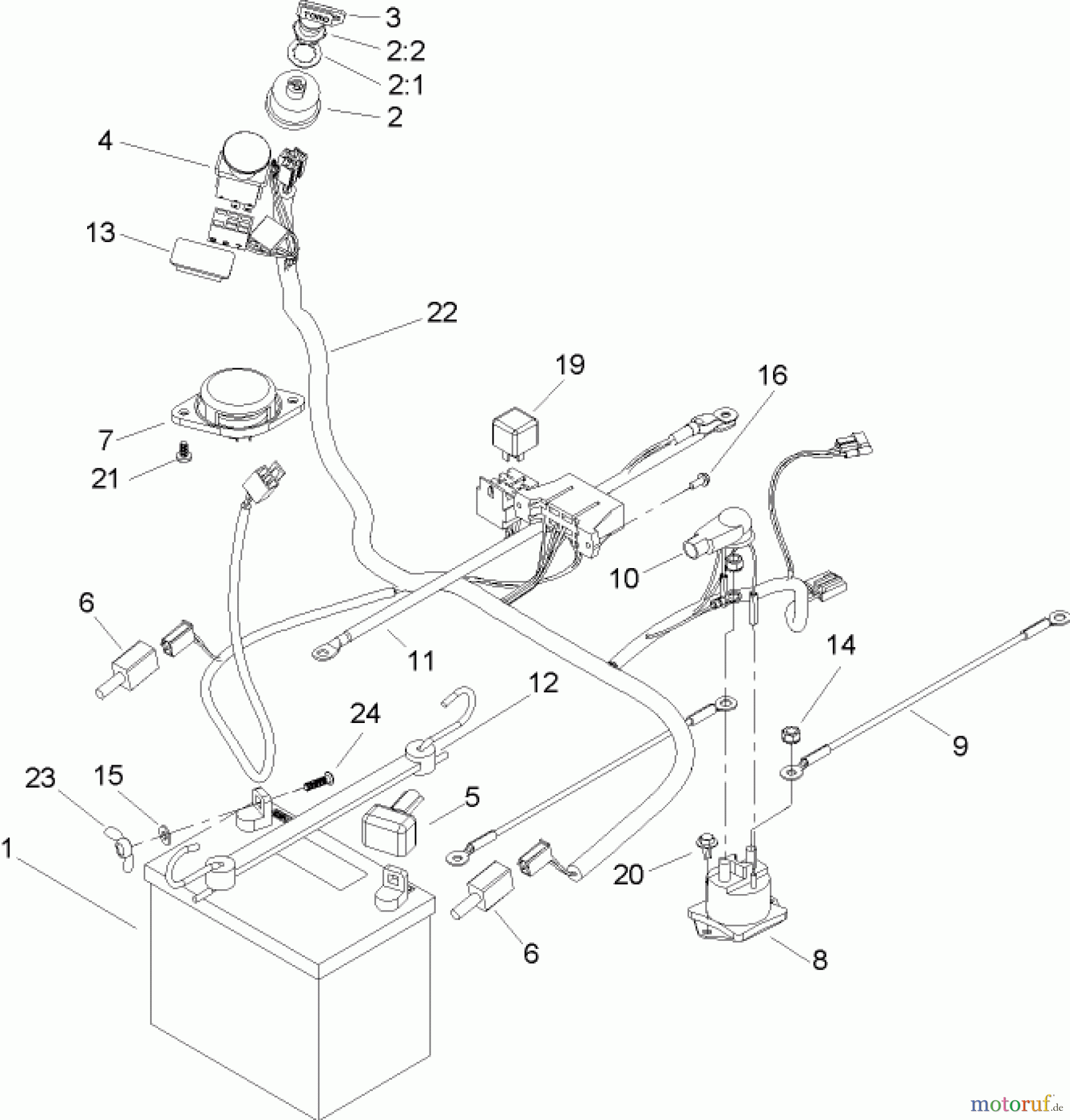  Toro Neu Mowers, Zero-Turn 74325 (16-42Z) - Toro 16-42Z TimeCutter Z Riding Mower, 2004 (240000001-240999999) ELECTRICAL ASSEMBLY