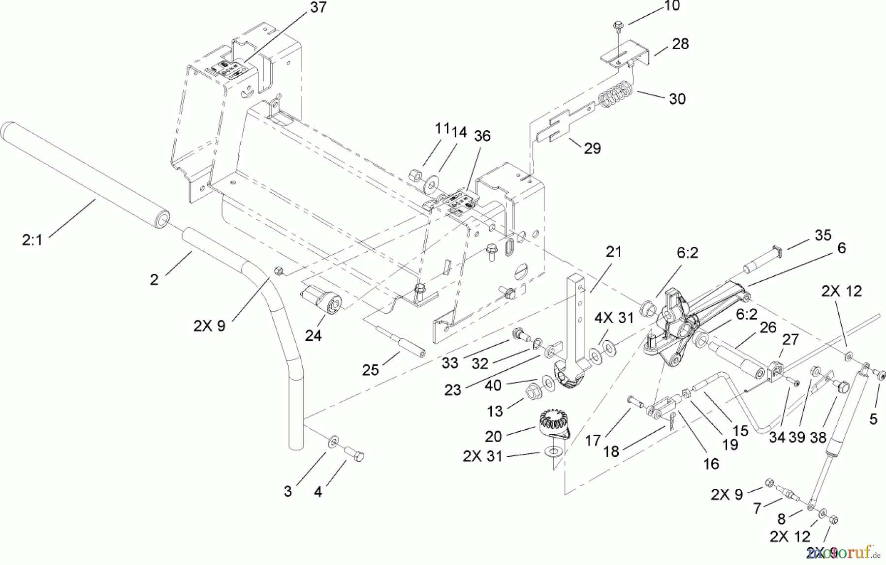  Toro Neu Mowers, Zero-Turn 74360 (Z4200) - Toro TimeCutter Z4200 Riding Mower, 2007 (270000001-270999999) CONTROL ASSEMBLY