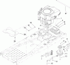 Toro 74360 (Z4200) - TimeCutter Z4200 Riding Mower, 2008 (280000001-280999999) Ersatzteile ENGINE AND CLUTCH ASSEMBLY