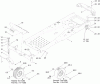Toro 74360 (Z4200) - TimeCutter Z4200 Riding Mower, 2010 (310000001-310999999) Ersatzteile FRAME AND CASTER WHEEL ASSEMBLY