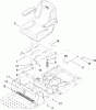 Toro 74375 (Z5060) - TimeCutter Z5060 Riding Mower, 2009 (290000001-290000199) Ersatzteile SEAT ASSEMBLY