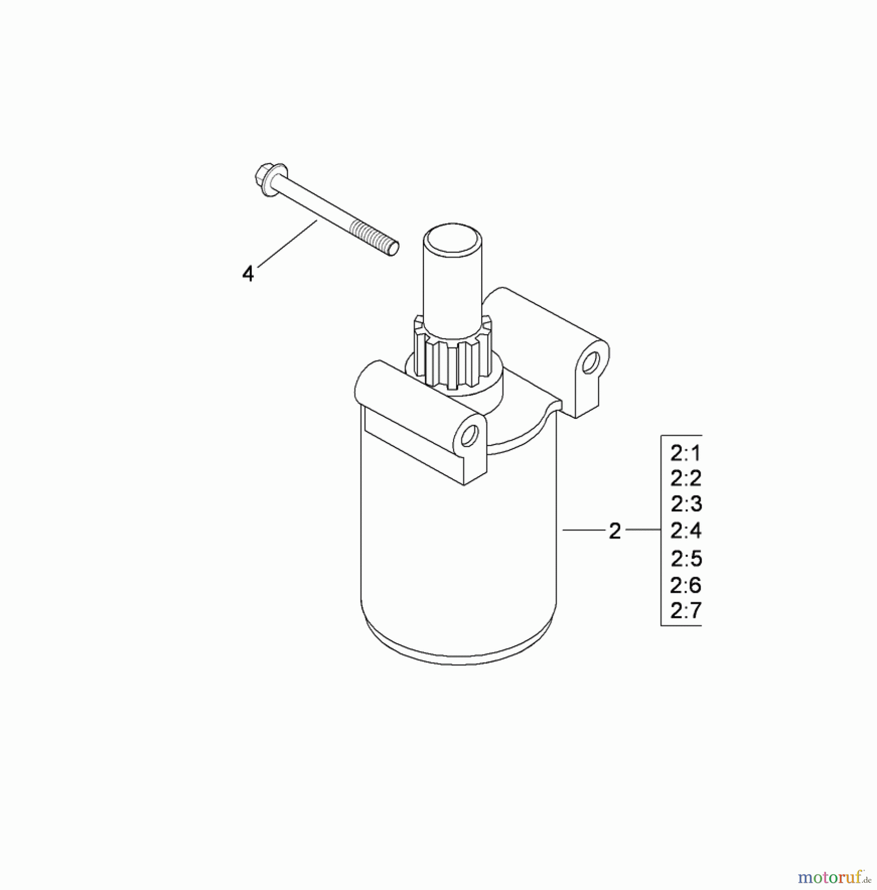  Toro Neu Mowers, Zero-Turn 74375 (Z5060) - Toro TimeCutter Z5060 Riding Mower, 2009 (290000001-290000199) STARTER ASSEMBLY KOHLER SV730-0029