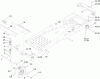Toro 74376 (Z5035) - TimeCutter Z5035 Riding Mower, 2010 (310000001-310999999) Ersatzteile FRAME AND CASTER WHEEL ASSEMBLY