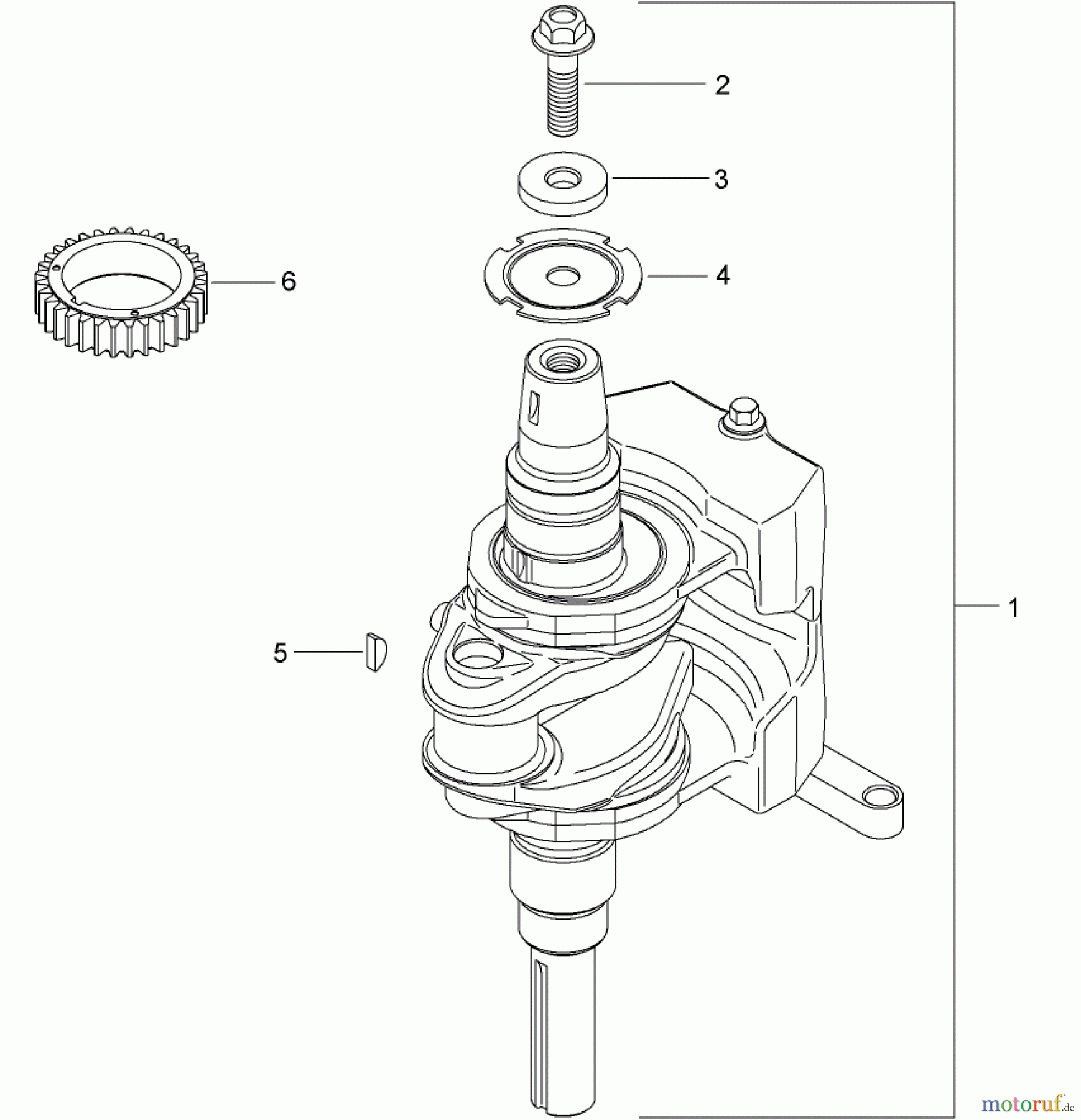  Toro Neu Mowers, Zero-Turn 74391 (Z5000) - Toro TimeCutter Z5000 Riding Mower, 2007 (270000001-270999999) CRANKSHAFT ASSEMBLY KOHLER SV610S-0022