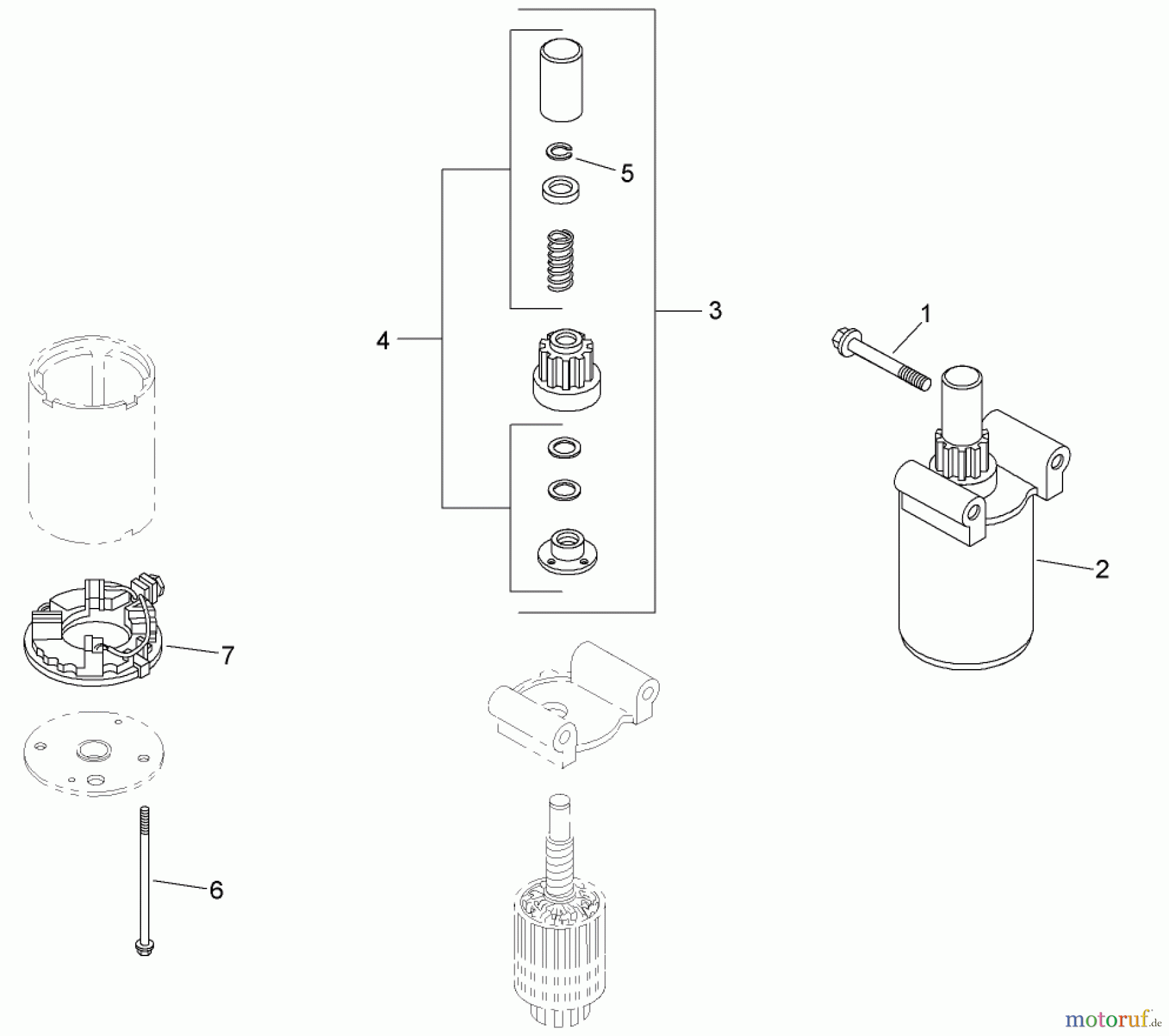  Toro Neu Mowers, Zero-Turn 74399 (Z5020) - Toro TimeCutter Z5020 Riding Mower, 2007 (270000001-270999999) STARTER ASSEMBLY KOHLER SV720-0030