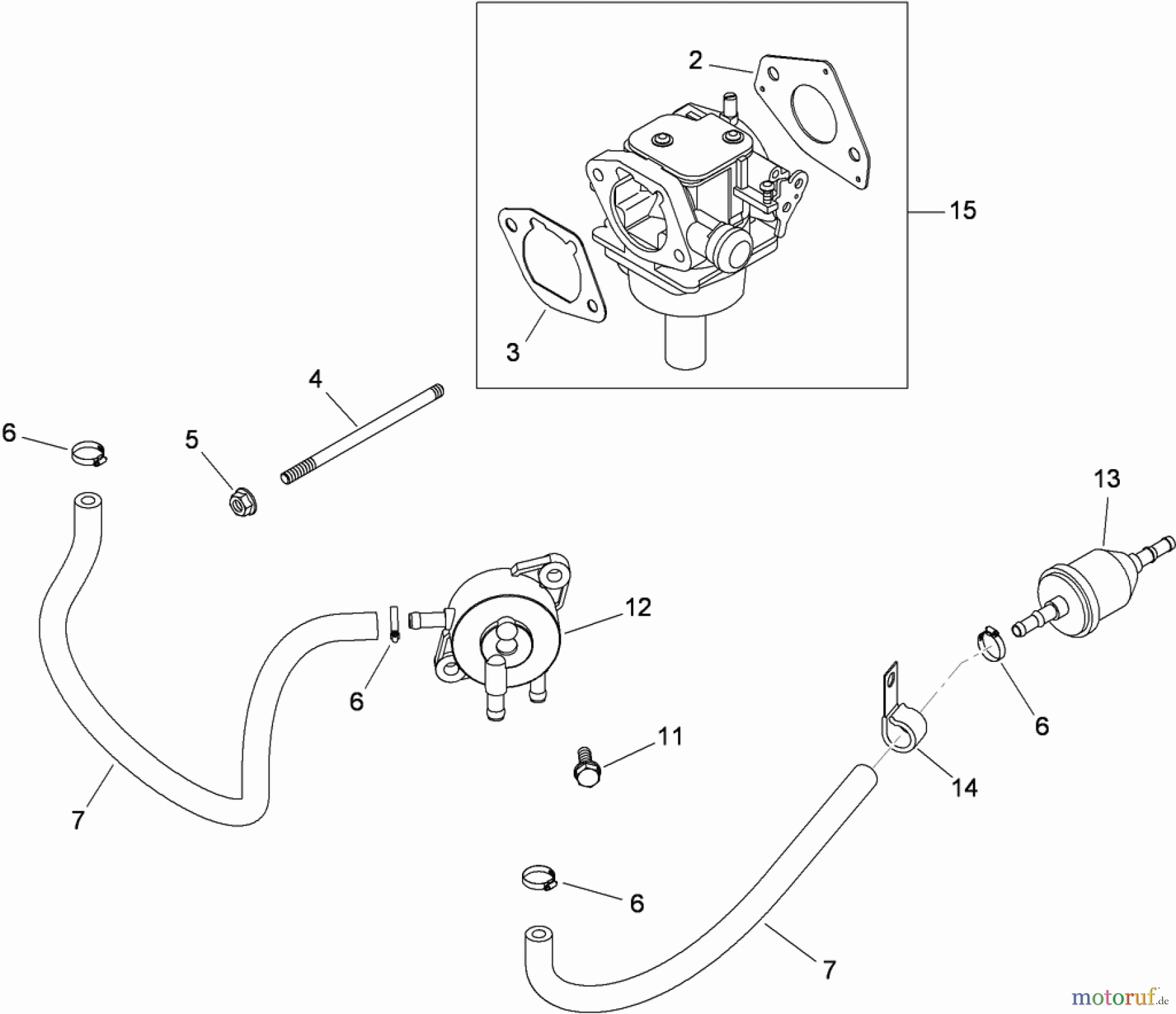 Toro Neu Mowers, Zero-Turn 74399 (Z5020) - Toro TimeCutter Z5020 Riding Mower, 2009 (290000440-290999999) FUEL SYSTEM ASSEMBLY KOHLER SV720-0040