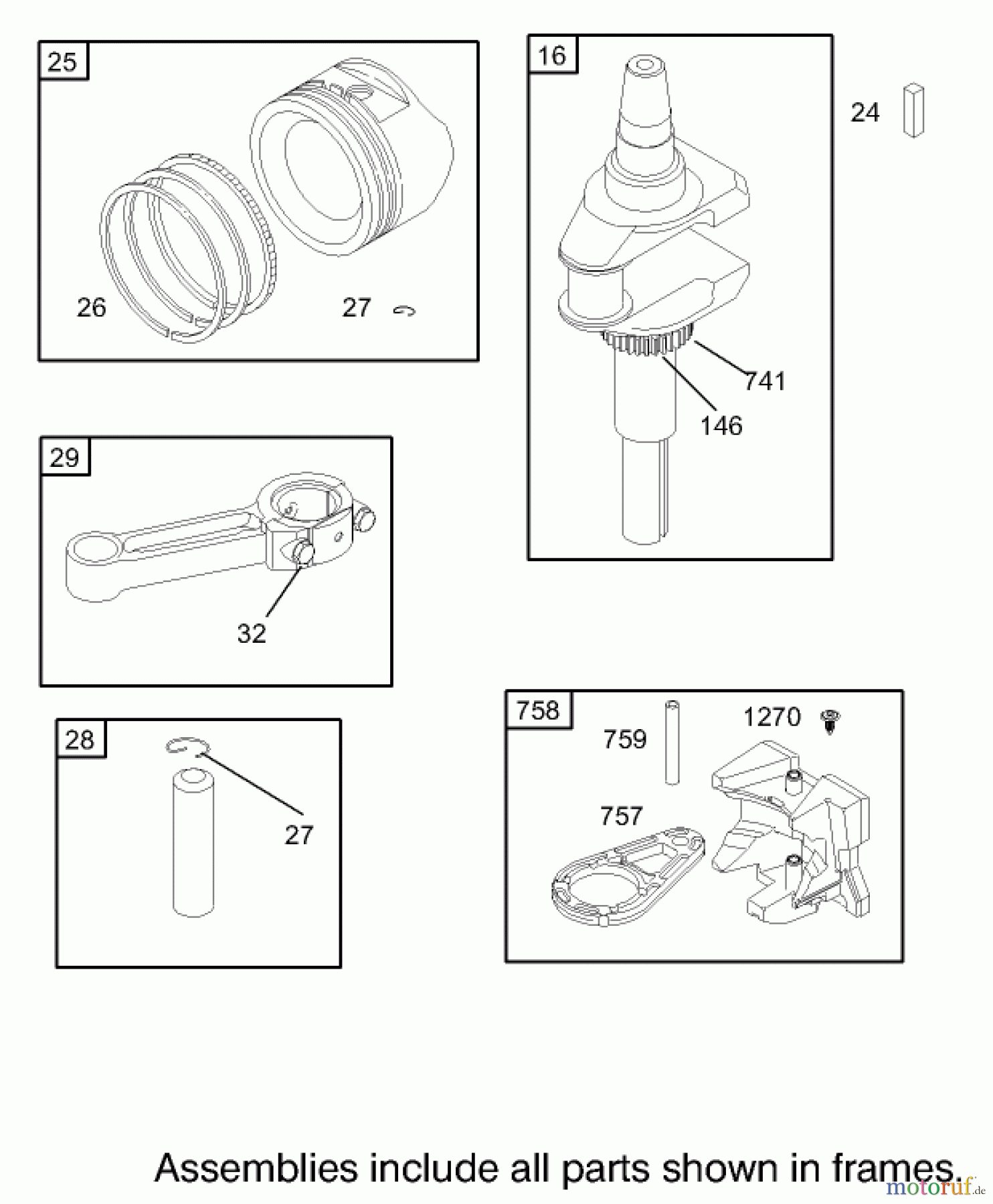  Toro Neu Mowers, Zero-Turn 74402 (14-38Z) - Toro 14-38Z TimeCutter Z Riding Mower, 2003 (230000001-230999999) CRANKSHAFT ASSEMBLY BRIGGS AND STRATTON 280H07-0166-E1