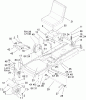 Toro 74402 (14-38Z) - 14-38Z TimeCutter Z Riding Mower, 2004 (240000001-240999999) Ersatzteile FRAME ASSEMBLY