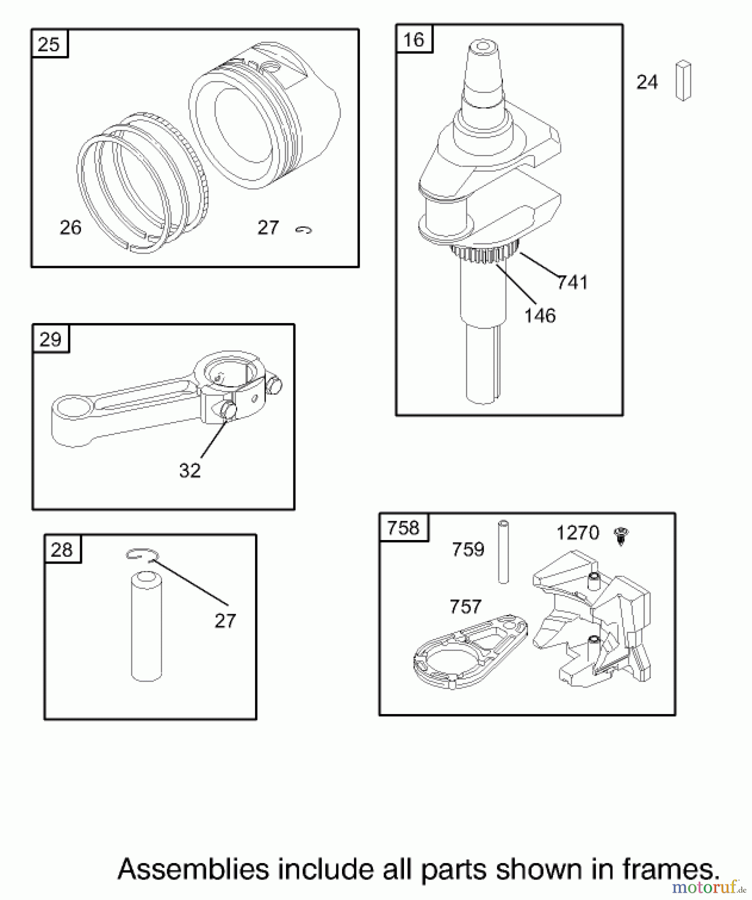  Toro Neu Mowers, Zero-Turn 74403 (16-42Z) - Toro 16-42Z TimeCutter Z Riding Mower, 2004 (240000001-240999999) CRANKSHAFT ASSEMBLY BRIGGS AND STRATTON 286H77-0165-E1