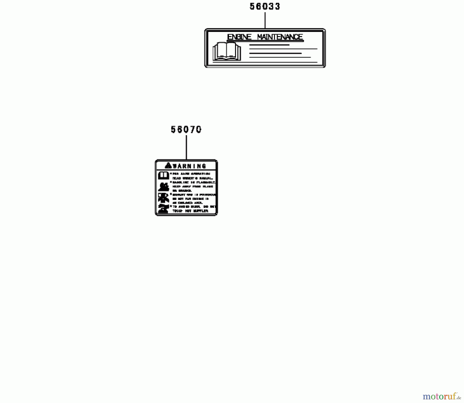  Toro Neu Mowers, Zero-Turn 74405 (18-52ZX) - Toro 18-52ZX TimeCutter ZX Riding Mower, 2003 (230000001-230999999) LABEL ASSEMBLY KAWASAKI FH531V-AS11