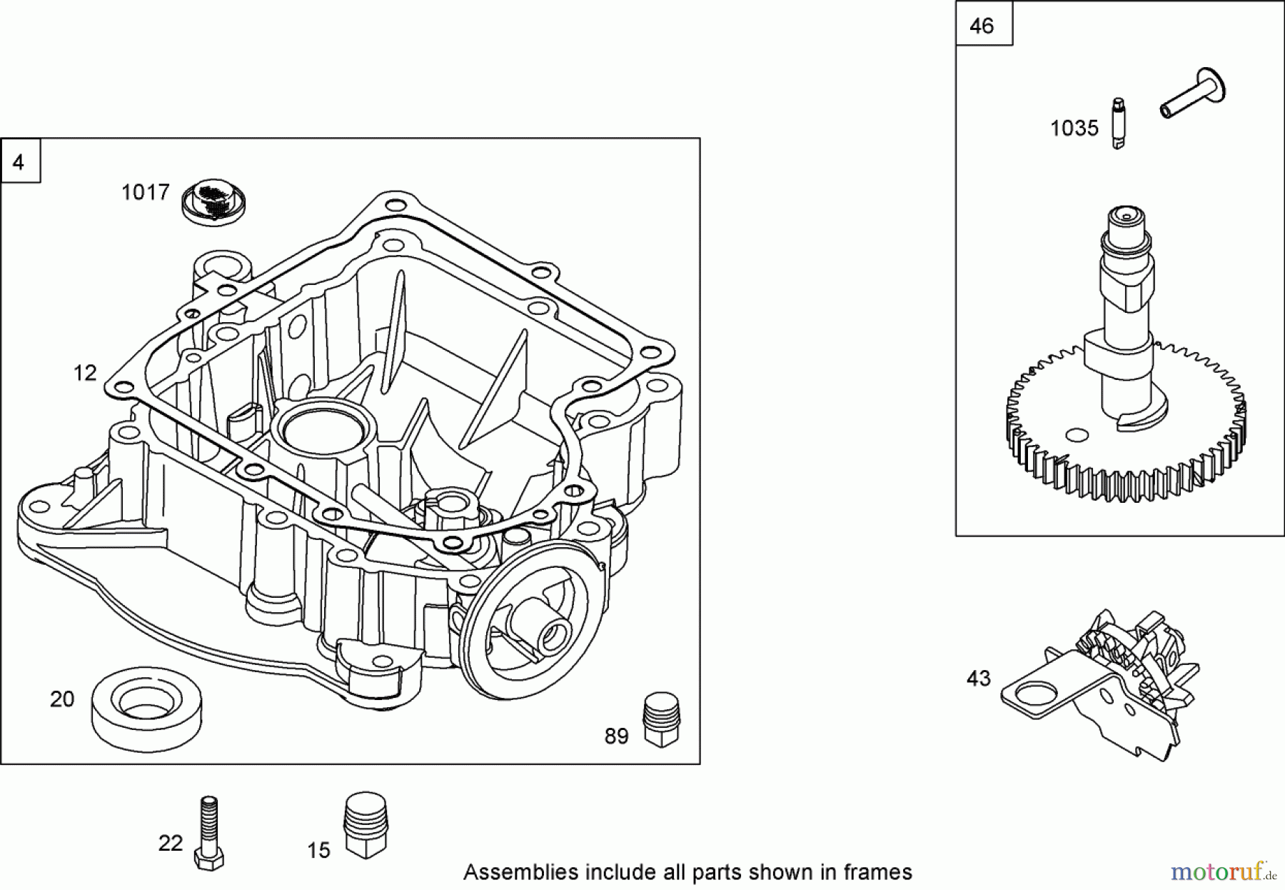  Toro Neu Mowers, Zero-Turn 74420 (Z420) - Toro TimeCutter Z420 Riding Mower, 2007 (270000001-270999999) CRANKCASE ASSEMBLY BRIGGS AND STRATTON 31P777-0125-E1