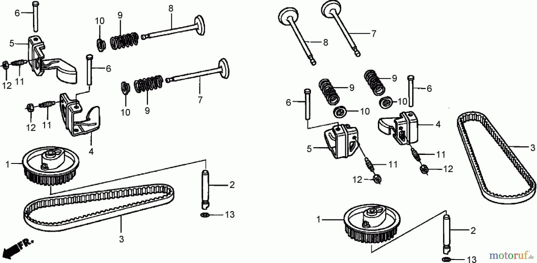  Toro Neu Mowers, Zero-Turn 74425 (Z530) - Toro TimeCutter Z530 Riding Mower, 2006 (260000001-260999999) CAMSHAFT ASSEMBLY HONDA GXV530 EXA2LB