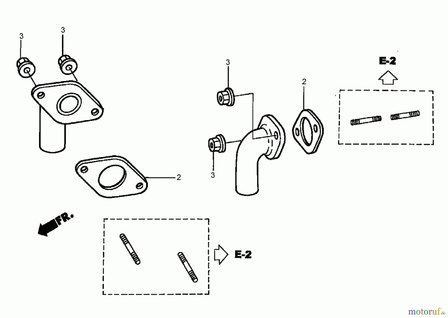  Toro Neu Mowers, Zero-Turn 74425 (Z530) - Toro TimeCutter Z530 Riding Mower, 2007 (270000001-270999999) EXHAUST PIPE ASSEMBLY HONDA GXV530 EXA2LB