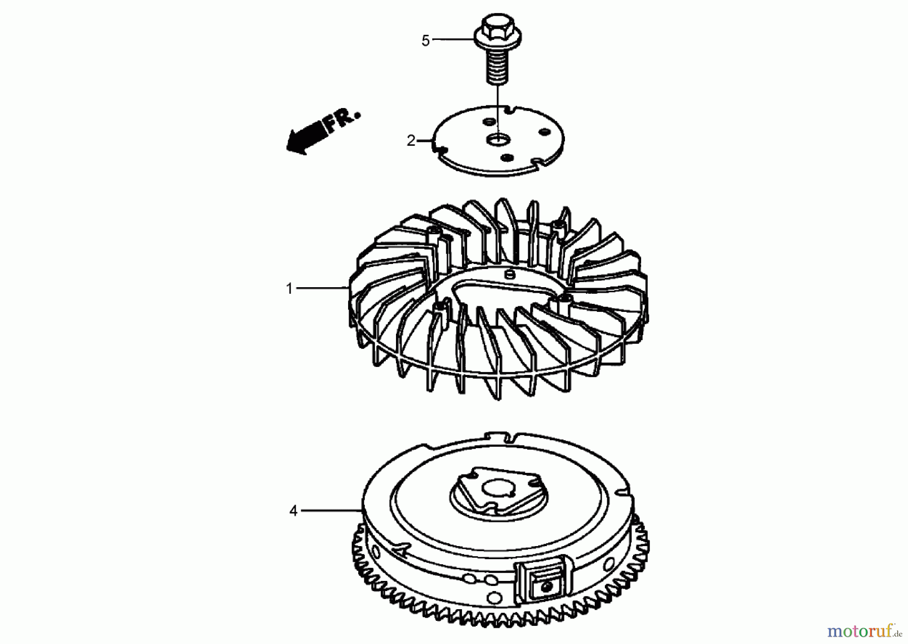  Toro Neu Mowers, Zero-Turn 74425 (Z530) - Toro TimeCutter Z530 Riding Mower, 2007 (270000001-270999999) FLYWHEEL ASSEMBLY HONDA GXV530 EXA2LB