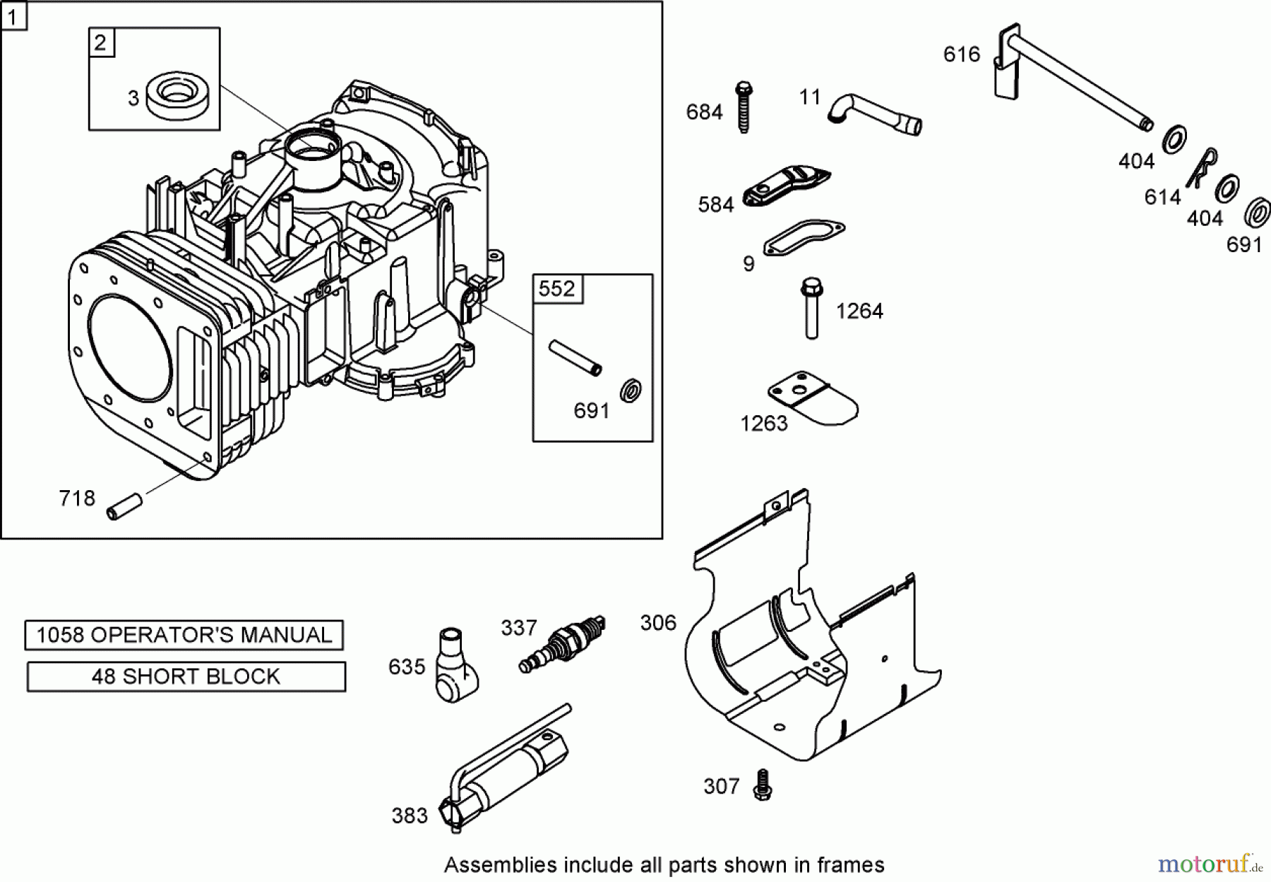  Toro Neu Mowers, Zero-Turn 74432 (ZD380) - Toro TimeCutter ZD380 Riding Mower, 2007 (270000001-270999999) CYLINDER ASSEMBLY BRIGGS AND STRATTON 31A707-0116-E1