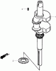 Toro 74434 (ZD530) - TimeCutter ZD530 Riding Mower, 2007 (270000001-270999999) Ersatzteile CRANKSHAFT ASSEMBLY HONDA GXV530 EXA2