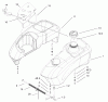 Toro 74601 (Z17-44) - Z17-44 TimeCutter Z Riding Mower, 2002 (220000913-220999999) Ersatzteile FUEL TANK ASSEMBLY