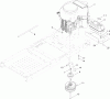 Toro 74626 (4260) - TimeCutter SS 4260 Riding Mower, 2011 (311000001-311999999) Ersatzteile ENGINE, MUFFLER AND CLUTCH ASSEMBLY
