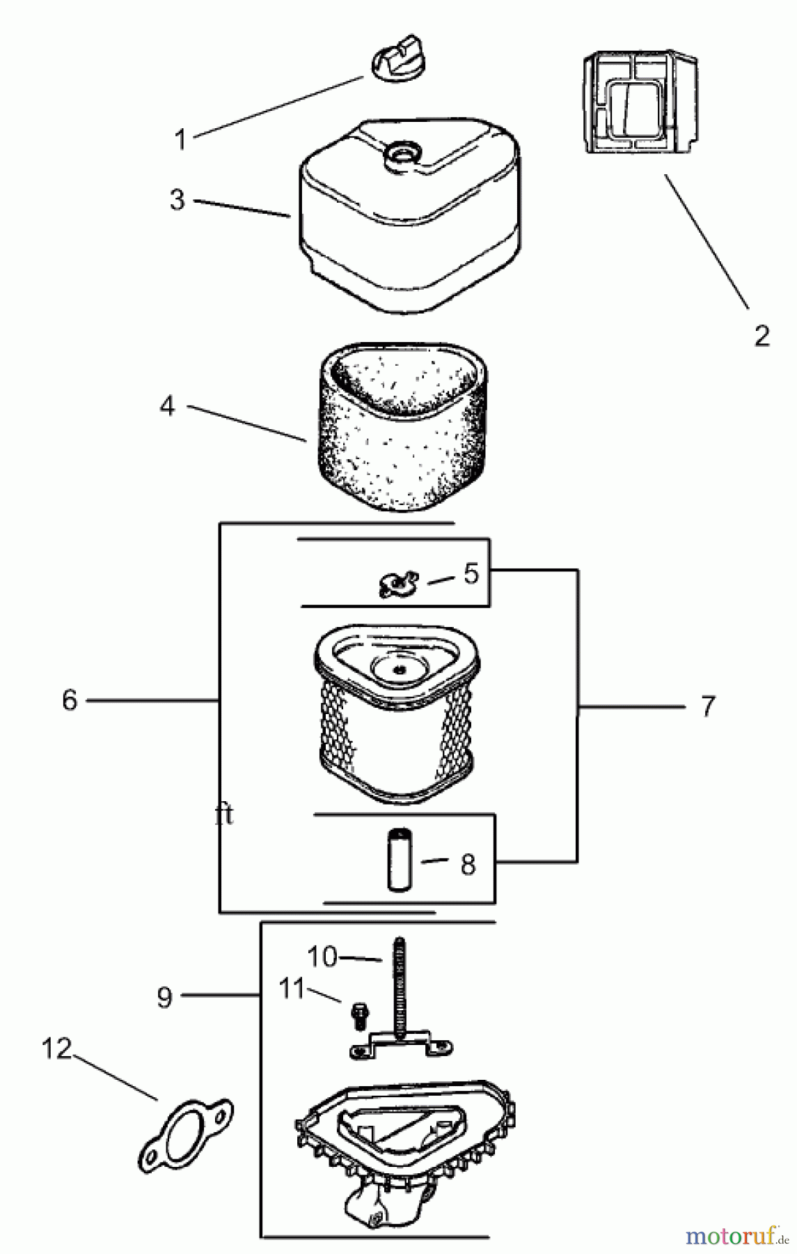  Toro Neu Mowers, Zero-Turn 74701 (17-52ZX) - Toro 17-52ZX TimeCutter ZX Riding Mower, 2003 (230000001-230999999) AIR INTAKE/FILTRATION ASSEMBLY KOHLER CV 490S-27503