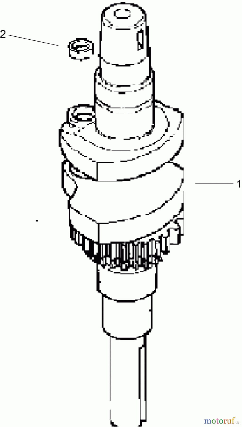  Toro Neu Mowers, Zero-Turn 74702 (18-52ZX) - Toro 18-52ZX TimeCutter ZX Riding Mower, 2004 (240000001-240000199) CRANKSHAFT ASSEMBLY KOHLER CV492S-27525