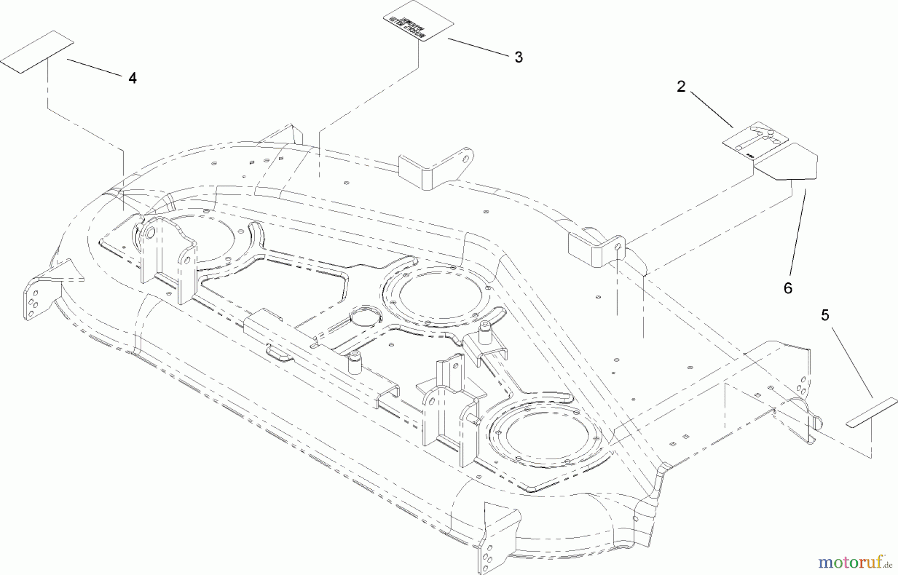  Toro Neu Mowers, Zero-Turn 74806 (ZX525) - Toro TimeCutter ZX525 Riding Mower, 2005 (250000001-250999999) DECAL ASSEMBLY
