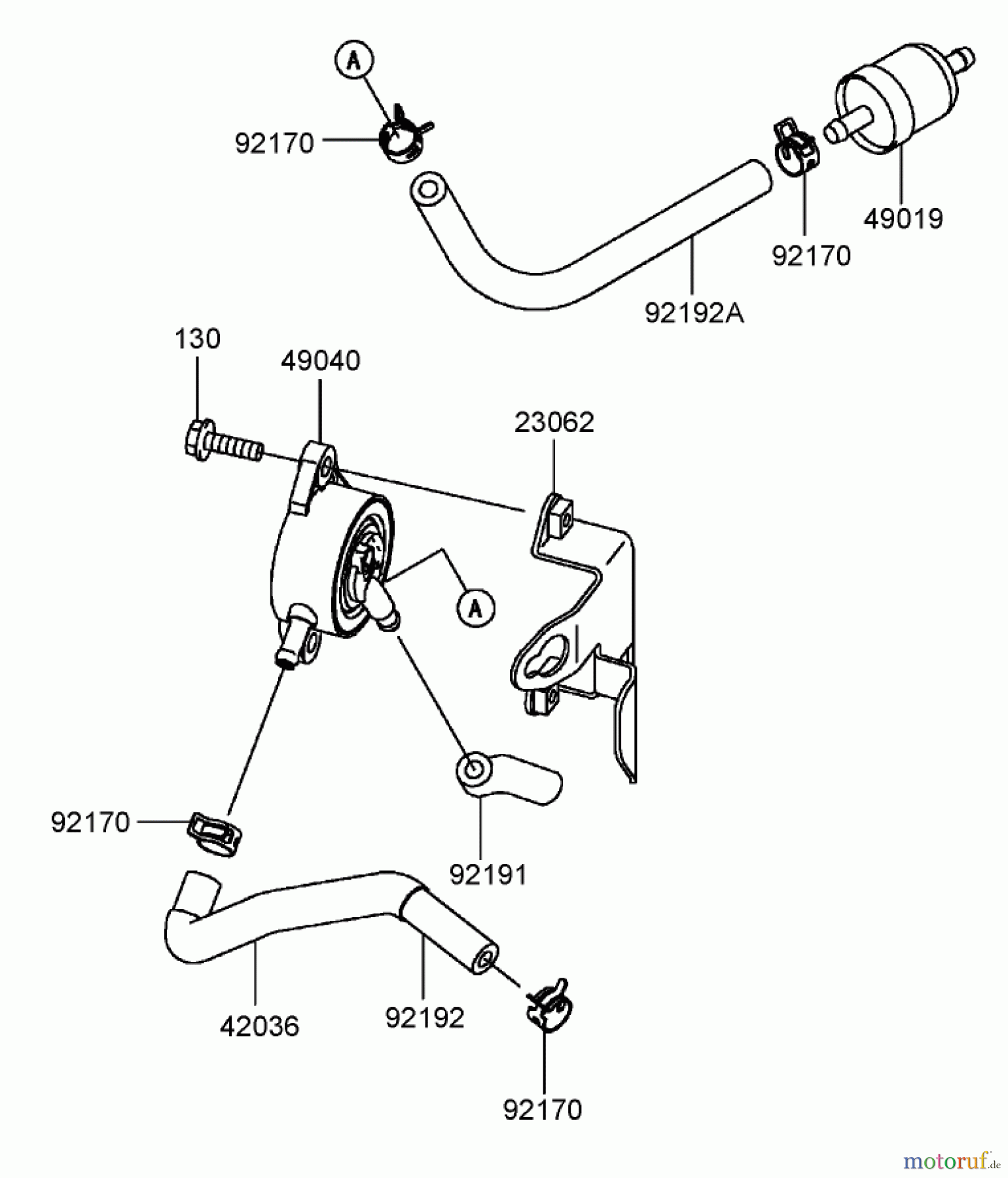 Toro Neu Mowers, Zero-Turn 74806 (ZX525) - Toro TimeCutter ZX525 Riding Mower, 2007 (270000001-270999999) FUEL TANK AND FUEL VALVE ASSEMBLY KAWASAKI FH580V-CS13-R
