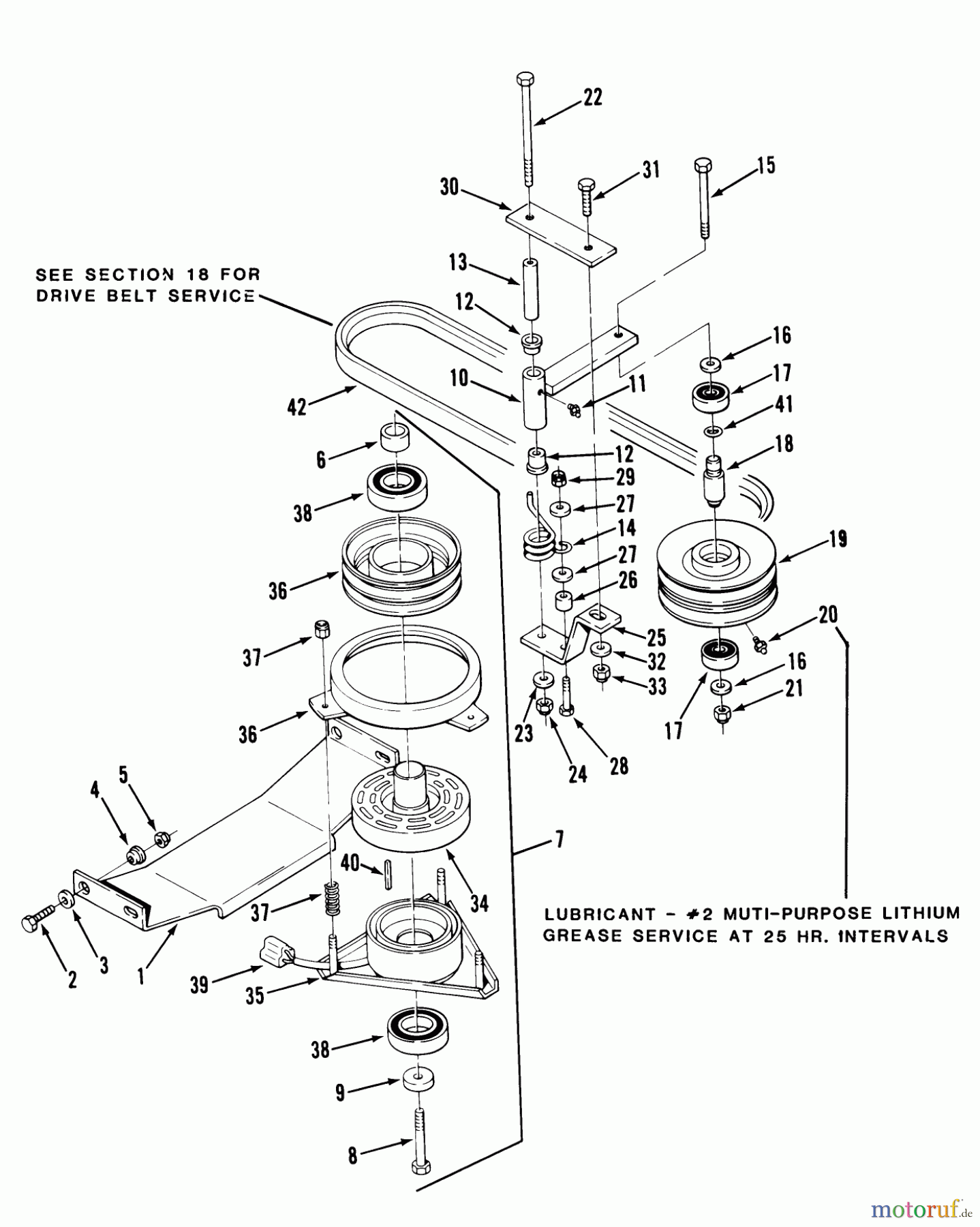  Toro Neu Mowers, Zero-Turn Y1-16OE01 (616-Z) - Toro 616-Z Tractor, 1989 SECTION 14-PTO ELECTRIC CLUTCH AND DRIVE