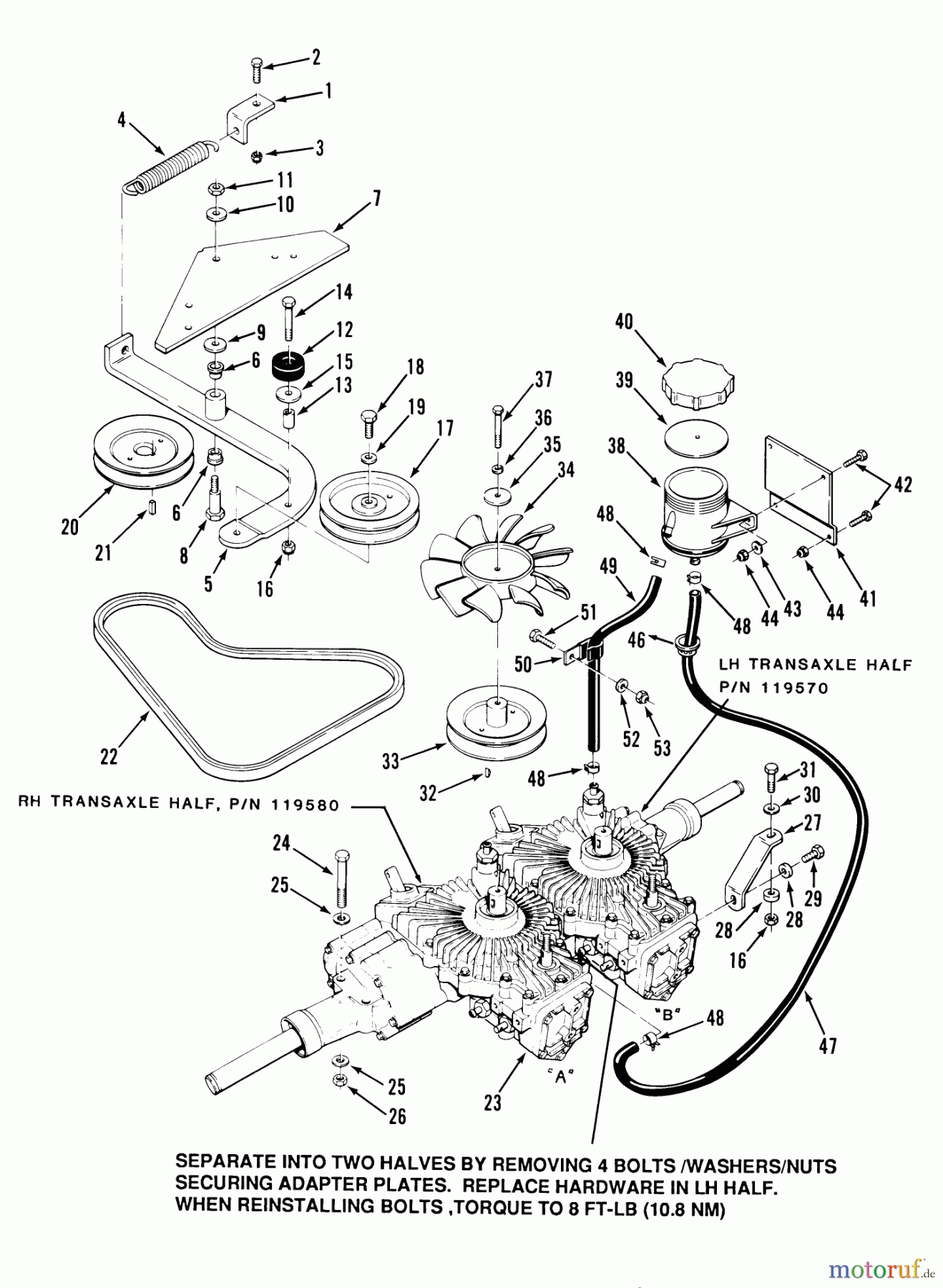  Toro Neu Mowers, Zero-Turn Y1-16OE01 (616-Z) - Toro 616-Z Tractor, 1989 SECTION 3-TRANSMISSION AND DRIVE SYSTEM
