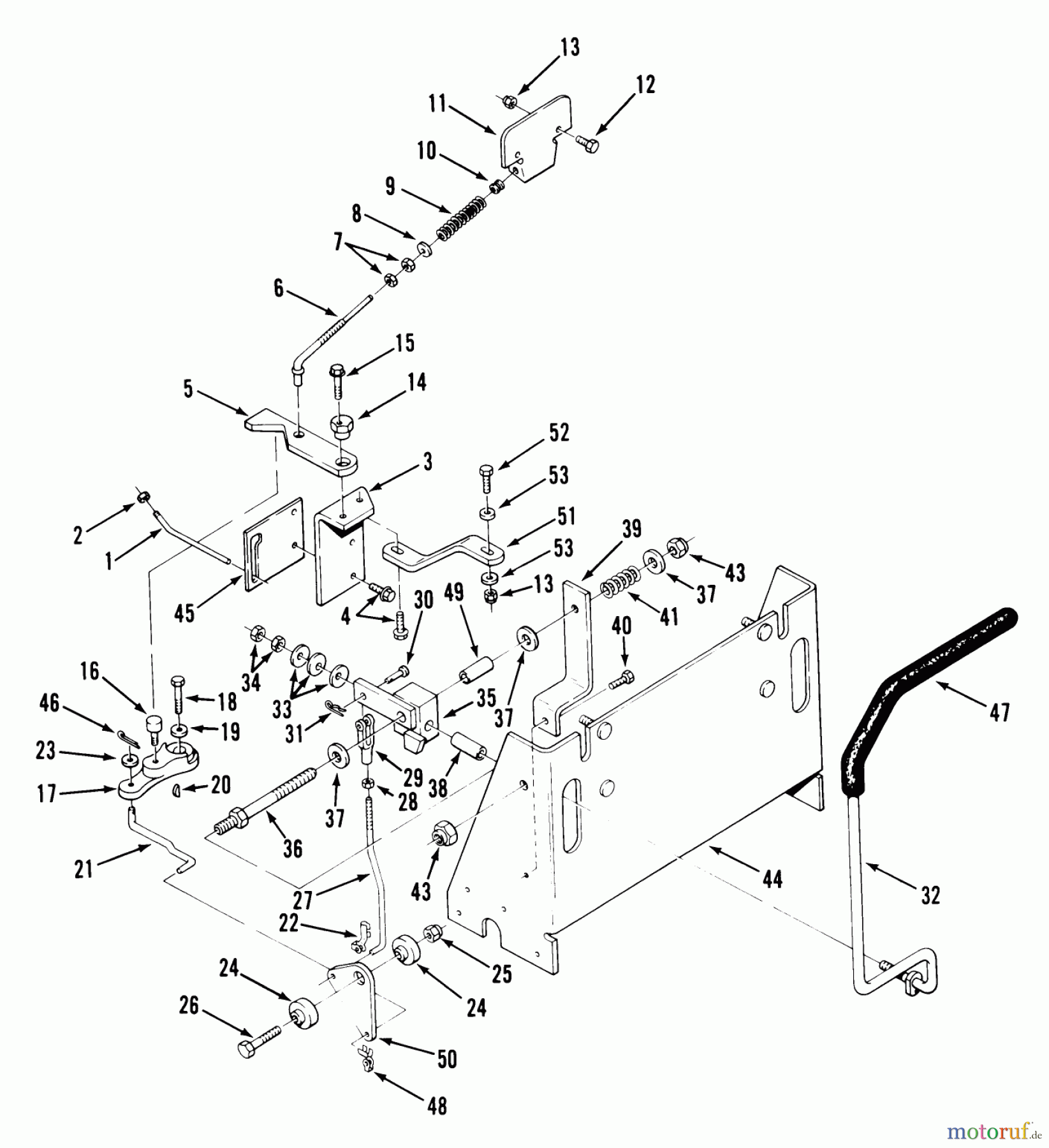 Toro Neu Mowers, Zero-Turn Y1-16OE01 (616-Z) - Toro 616-Z Tractor, 1989 SECTION 6-TRANSMISSION CONTROLS