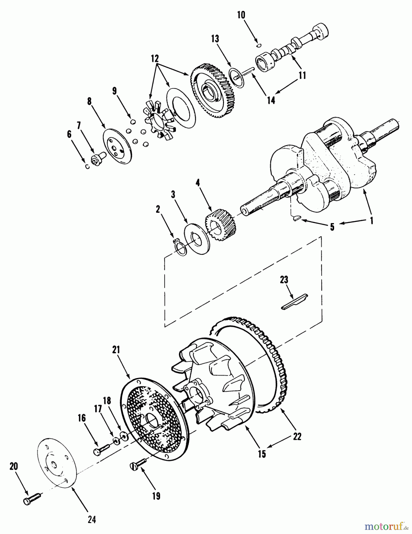  Toro Neu Mowers, Zero-Turn Y1-16OE01 (616-Z) - Toro 616-Z Tractor, 1989 SECTION 9-CRANKSHAFT, CAMSHAFT AND FLYWHEEL