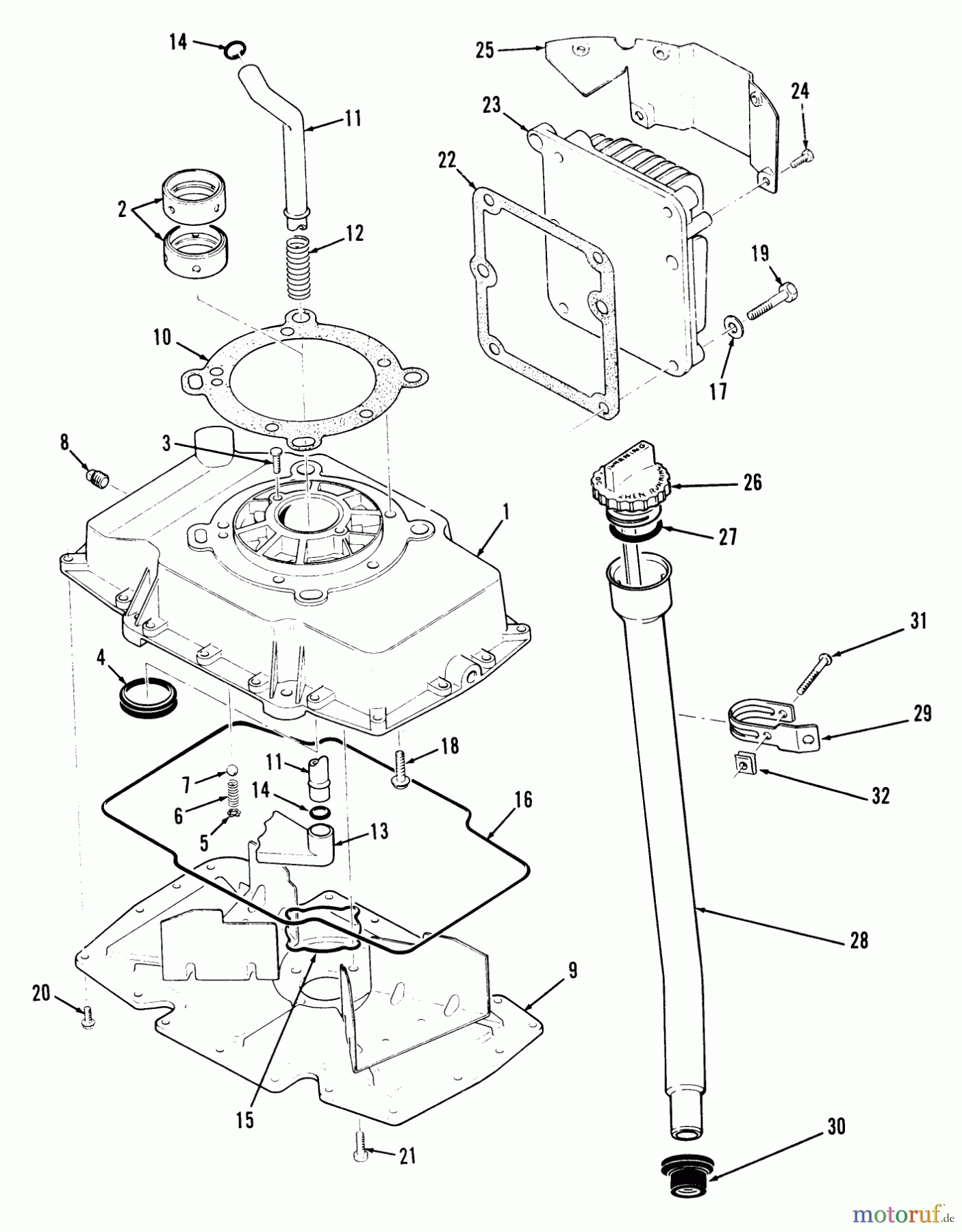 Toro Neu Mowers, Zero-Turn Y1-16OE01 (616-Z) - Toro 616-Z Tractor, 1989 SECTION 9-OIL BASE AND FILL TUBE