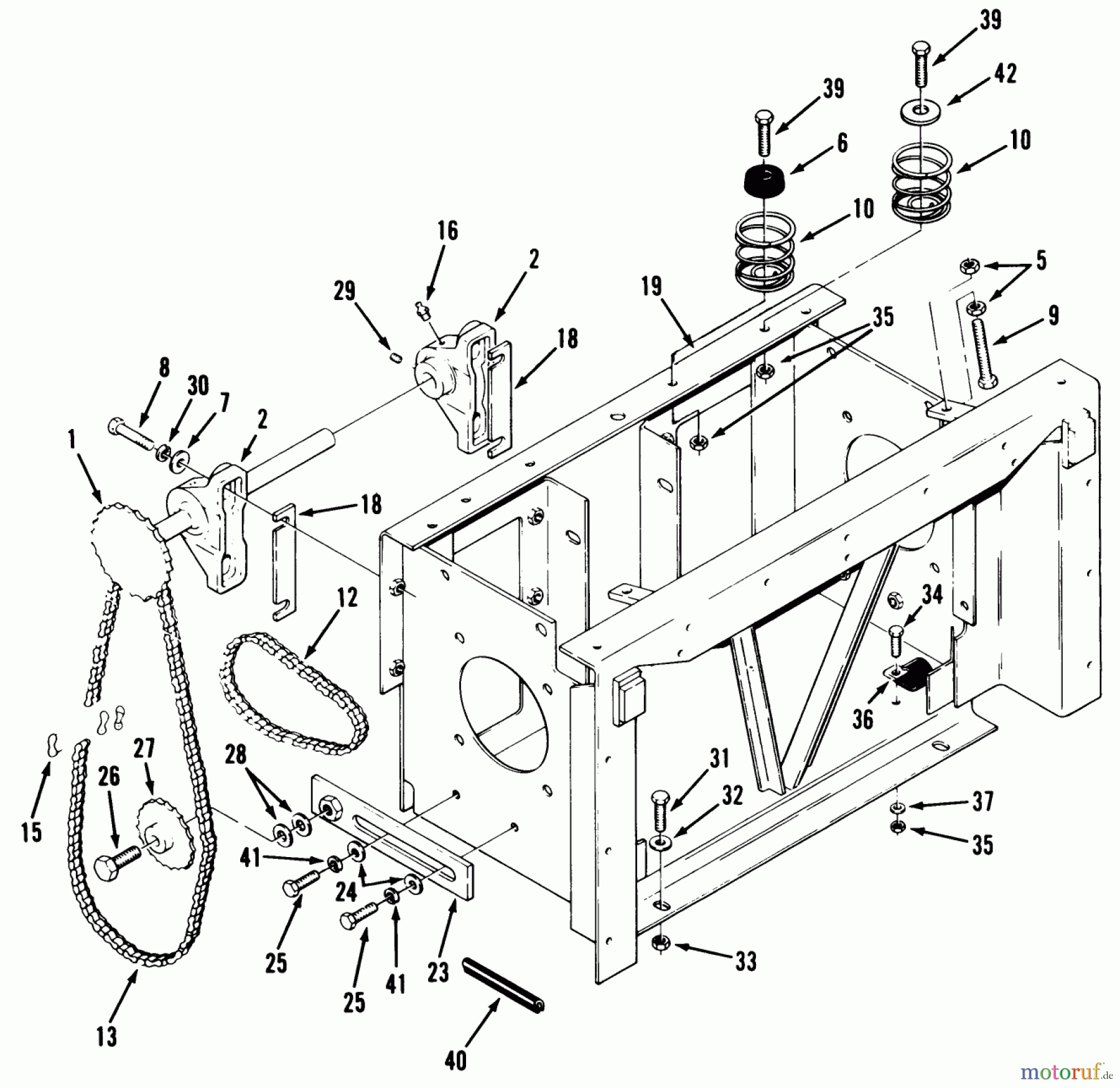  Toro Neu Mowers, Zero-Turn Z1-24OE04 (724-Z) - Toro 724-Z Tractor, 1991 (1000001-1999999) TRANSMISSION DRIVE FRAME
