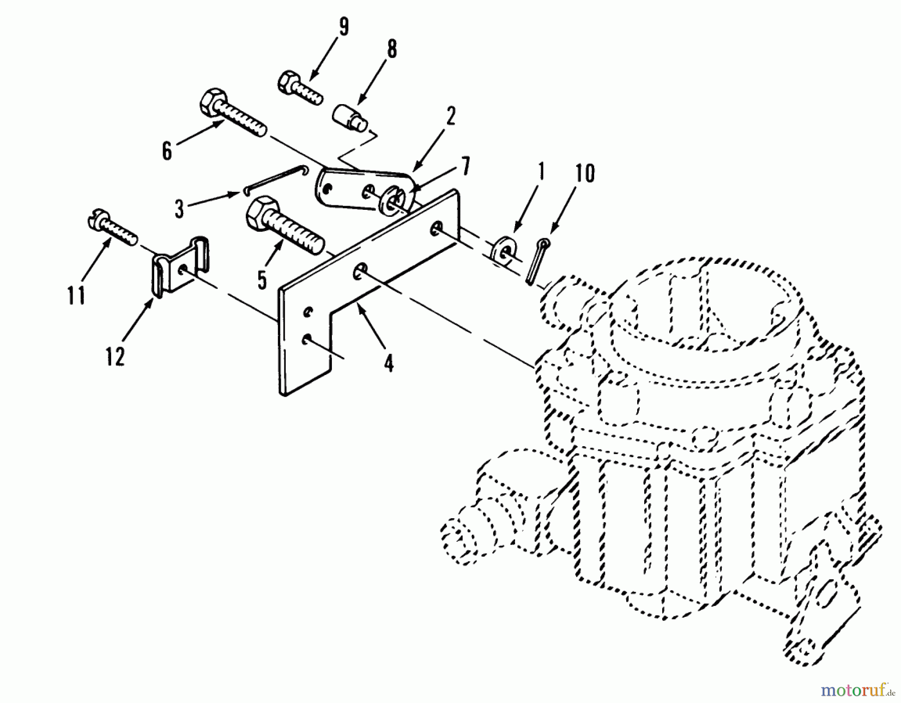  Toro Neu Mowers, Zero-Turn Z1-24OE05 (724-Z) - Toro 724-Z Tractor, 1992 (2000001-2999999) CHOKE LINKAGE