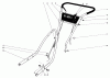 Toro 31304 - Snowhound, 1974 (4000001-4999999) Ersatzteile HANDLE ASSEMBLY