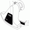 Toro 62912 - 5 hp Lawn Vacuum, 1992 (2000001-2999999) Pièces détachées SNOUT ASSEMBLY